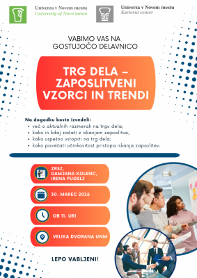 Vabilo na delavnico - Trg dela